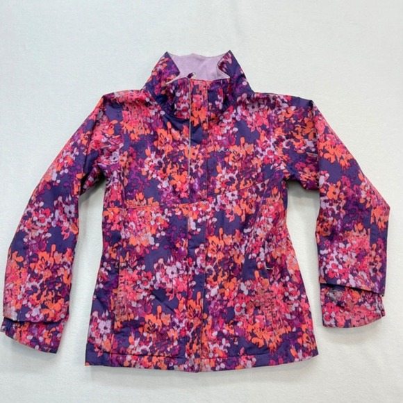 Columbia Other - Columbia Jacket Kids Medium Purple Floral Omni-Tech Waterproof Winter Ski Coat